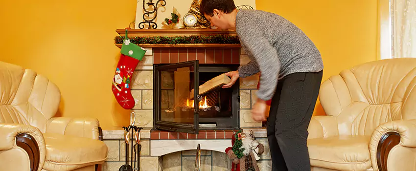 Rusted Metal Fireplace Restoration in Seymour, Indiana